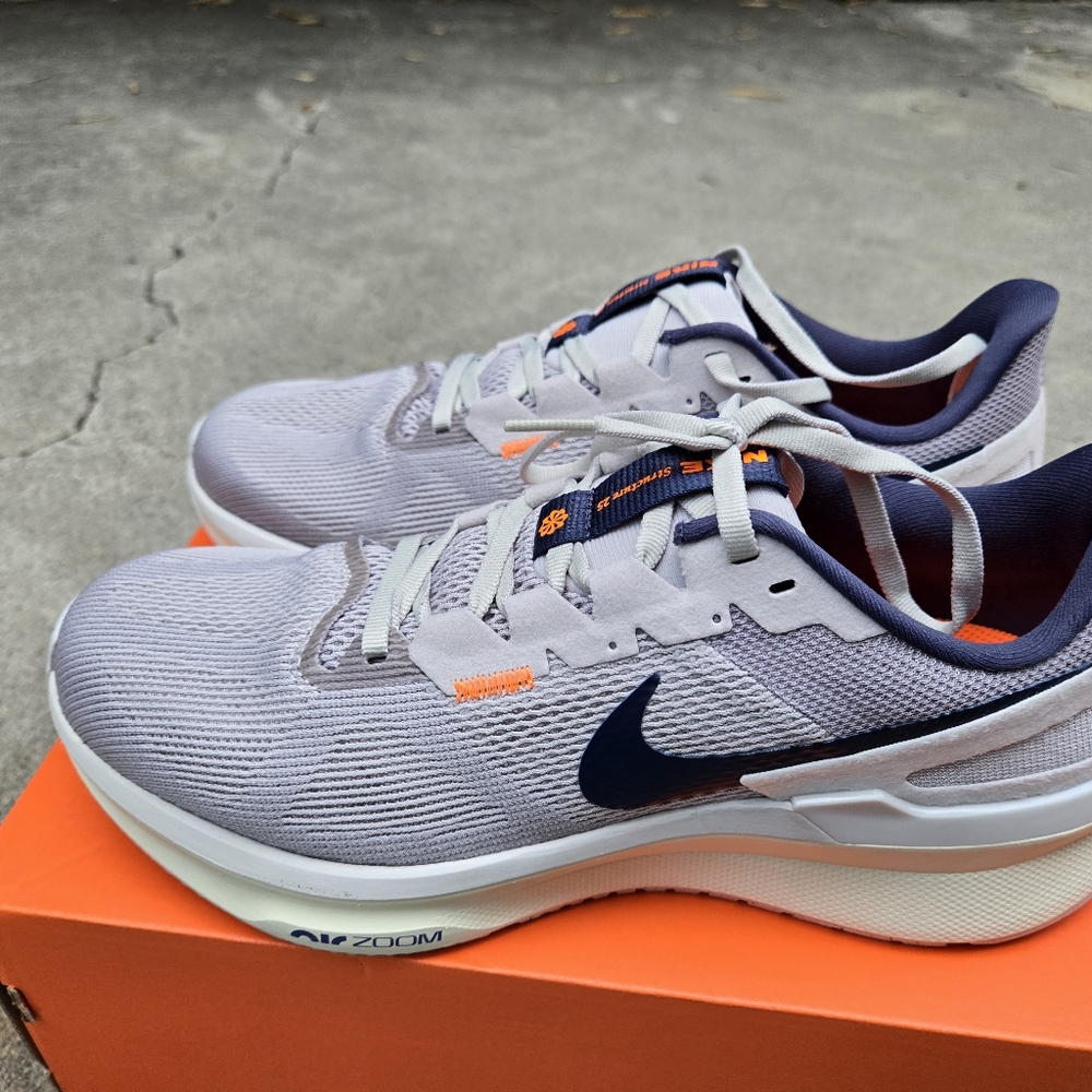 Nike Structure 25 Light Iron Ore Thunder Blue Size 9